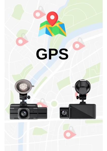 F6 4K 1080P Monitörlü Gece Görüşlü 3 Kanal Araç Iç Dış Kamera fırsatları