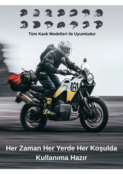 K08 LED Fenerli Intercom Bluetooth Motosiklet Kask Kulaklığı Intercom Kulaklık