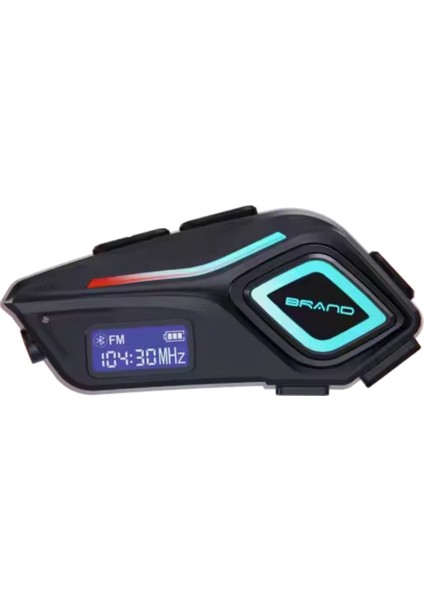 K08 LED Fenerli Intercom Bluetooth Motosiklet Kask Kulaklığı Intercom Kulaklık