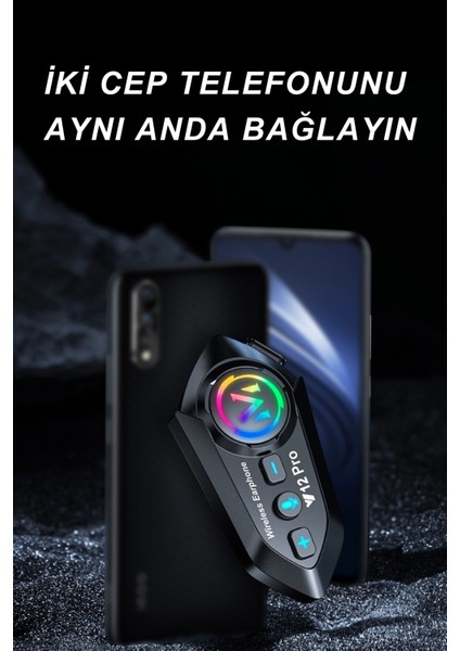 Y12 Pro Intercom Bluetooth Motosiklet Kask Kulaklığı Intercom Kulaklık