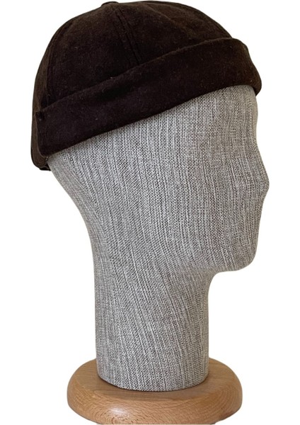 Kışlık Kaşe Cap Ayarlanabilir Docker Şapka Kışlık Takke Şapka Retro Şapka Takke