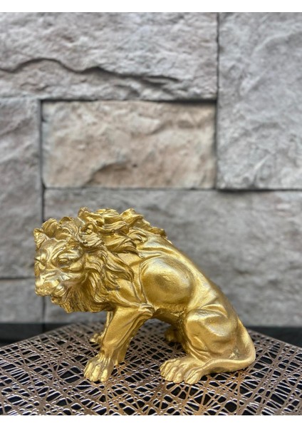 Dekoratif Polyester Kükreyen Aslan Biblo Gold fiyatları