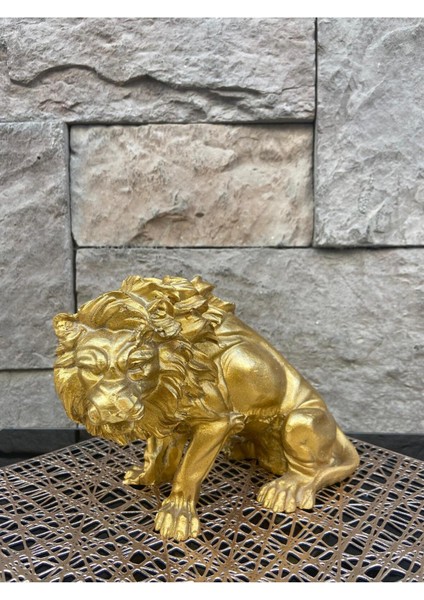 Dekoratif Polyester Kükreyen Aslan Biblo Gold fırsatları