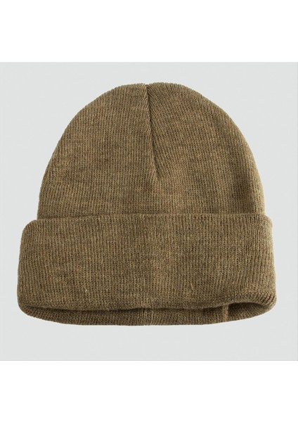 Sepetim Çift Kat 1 Nci Kalite Renkli Bere Bere Eldiven -Kahverengi-1