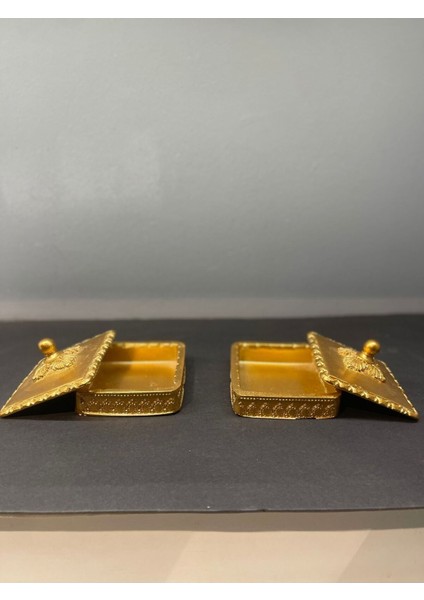 Dekoratif Polyester Ikili Takı Seti Gold modelleri