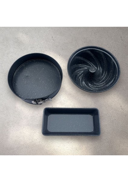 Mastercake 3 Lü Kek Kalıbı Seti Gri