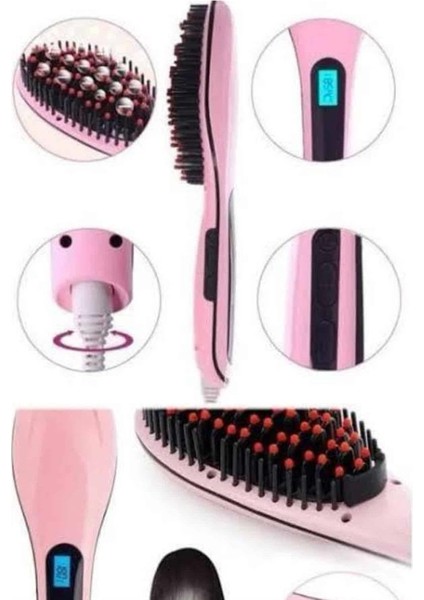 Sepetim Saç Fırça Akıllı LCD Ekran Pratik Saç Düzleştirici Tarak Pratik Taşınabilir modelleri