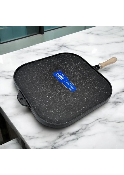 Eda Döküm Kare Gözleme Tavası 34X34 cm Siyah fırsatları