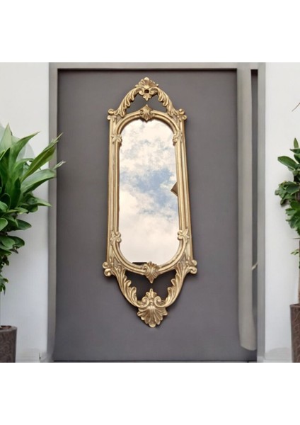 Dekoratif Polyester Tekli Niş Ayna Gold Sade fırsatları