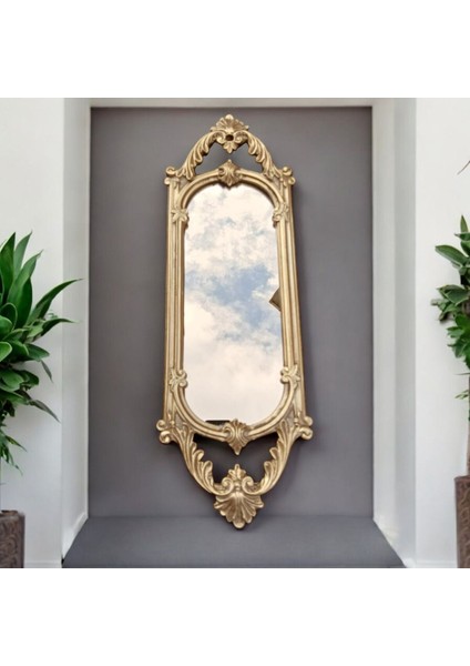 Dekoratif Polyester Tekli Niş Ayna Gold Sade indirimleri