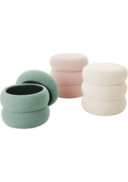 Bukle Puf Sandıklı ,peluş Teddy Kumaş, Makyaj Pufu , Saklama Alanlı fiyatları