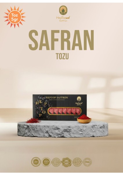 Organik Iran Safran Tozu 5gr