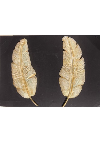 Dekoratif Polyester Ikili Duvara Asmalı Yaprak Set Krem Eskitme fiyatları