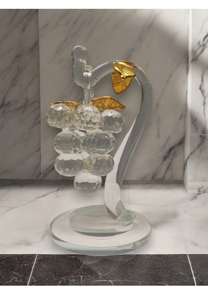 Dekoratif Kristal Cam Tekli Salkım Üzüm Şeffaf Gold fırsatları