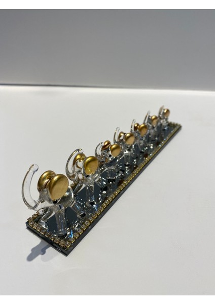 Dekoratif Kristal Cam Yedili Fil Aksesuar Gold modelleri