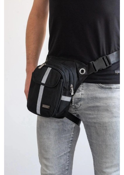 Seventeen - Unisex Siyah Motorcu Bacak ve Çapraz Çanta - 4963 modelleri