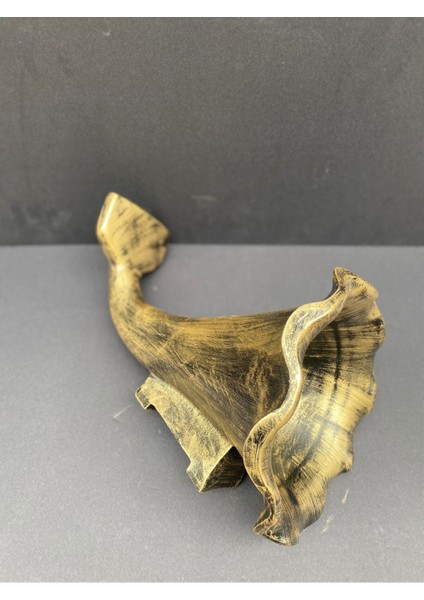 Dekoratif Polyester Akustik Gramofon Gold-Siyah Eskitme