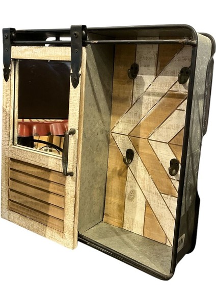 Dekoratif Ahşap Country Aynalı Anahtarlıklı Tablo indirimleri