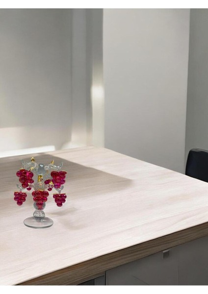 Dekoratif Kristal Cam Sekizli Salkım Üzüm Pembe Gold indirimleri