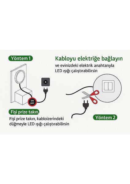 Asimetrik LED Ayna – Boho Tarzı Organik Form Modern Duvar Aynası