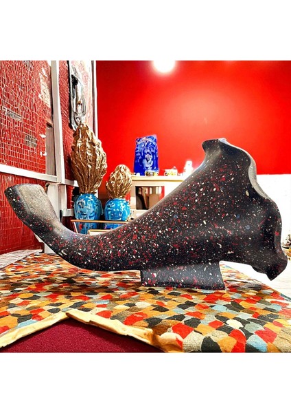 Dekoratif Polyester Akustik Gramofon Renkli Yeşil Bordo