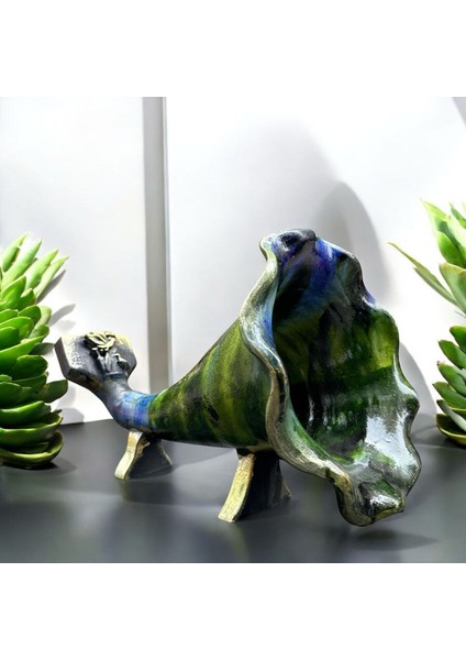 Dekoratif Polyester Akustik Gramofon Renkli Yeşil Bordo