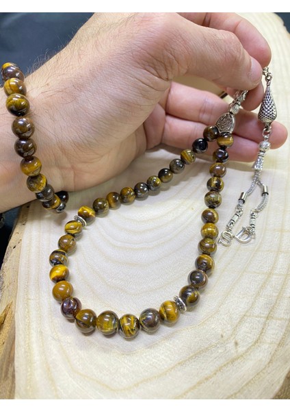 Kişiye Özel Tasarım Püskül Ucu Harfli Doğal Taşlı Kaplan Gözü Tesbih ve Bileklik– Hediyelik Aksesuar modelleri