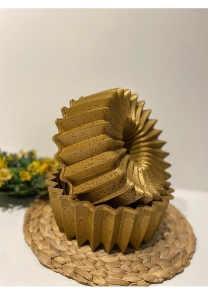 Alüminyum Döküm Yıldız Kek Kalıbı Gold modelleri