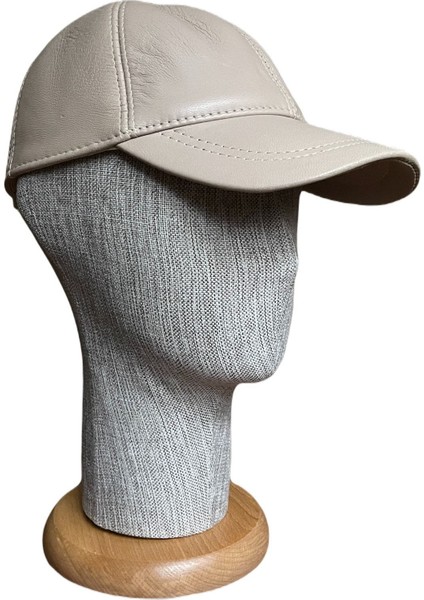 %100 Orijinal Deri Kep Şapka Çırtlı