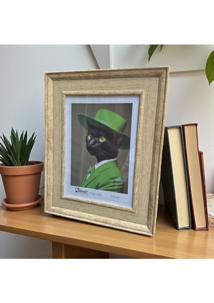 Dekoratif Ahşap Sanat Resim Çerçevesi Bej 15X21 cm fırsatları