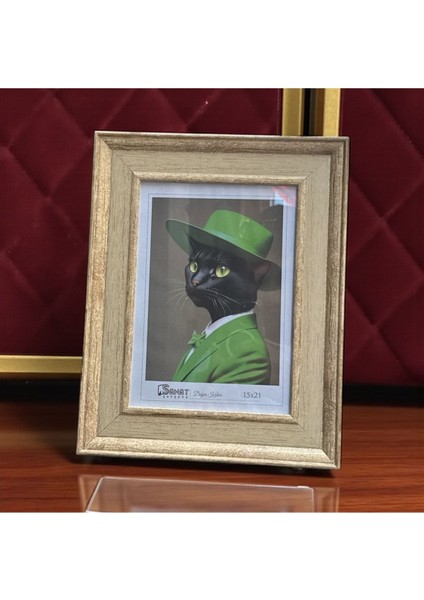 Dekoratif Ahşap Sanat Resim Çerçevesi Bej 15X21 cm indirimleri