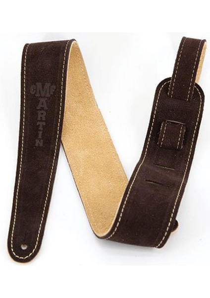 Suede Leather Brown Gitar Askısı