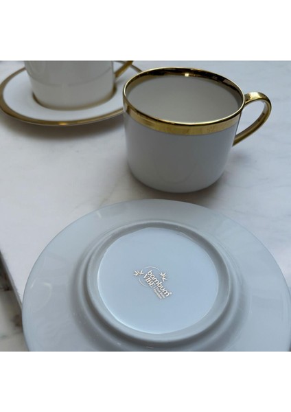 Bambum Vibe Porselen 6 Kişilik Çay Fincan Takımı Altın Desenli fiyatları
