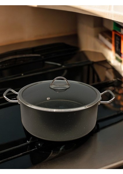 Tuna House Granit Derin Tencere 26 cm Siyah fırsatları