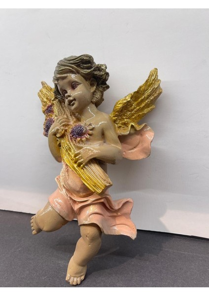 Dekoratif Polyester Renkli Melek Biblo Pembe 3 fırsatları