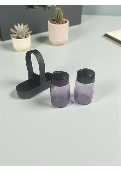 Standlı Cam Tuzluk-Karabiberlik Seti Siyah fırsatları