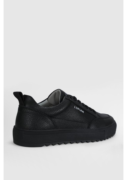 Siyah Hakiki Deri Bağcıklı Erkek Sneaker Philip M modelleri