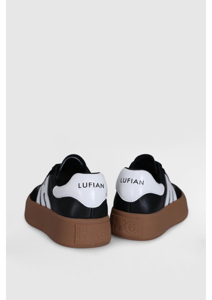 Siyah Hakiki Deri Bağcıklı Unisex Sneaker Mira G modelleri