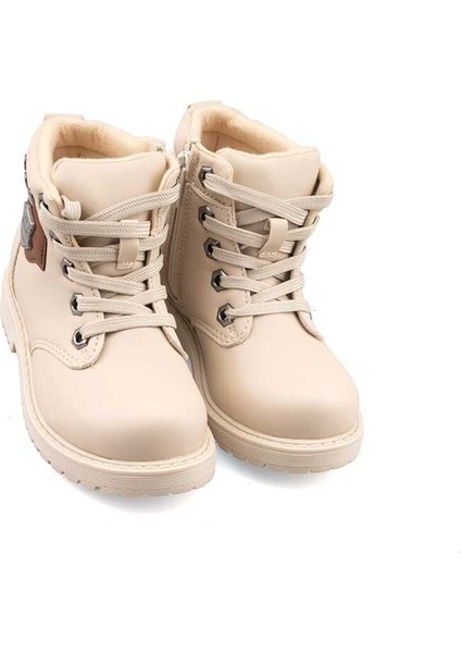 Soğuğa Dayanıklı Fermuarlı Kışlık Çocuk Günlük Rahat Bot - Krem - 27 fiyatları