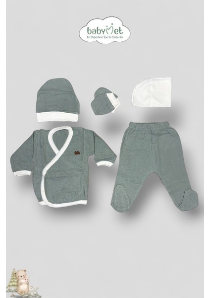 %100 Pamuk Müslin Yenidoğan Hastane Çıkışı Seti 10 Parça – Doğal & Güvenli fiyatları