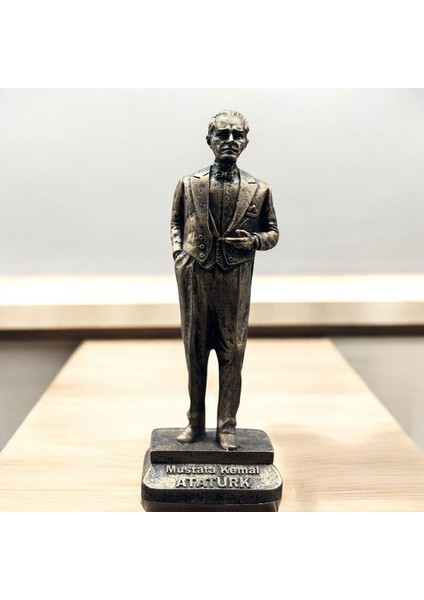Dekoratif Polyester Atatürk Heykeli 20 cm Gold Eskitme fırsatları