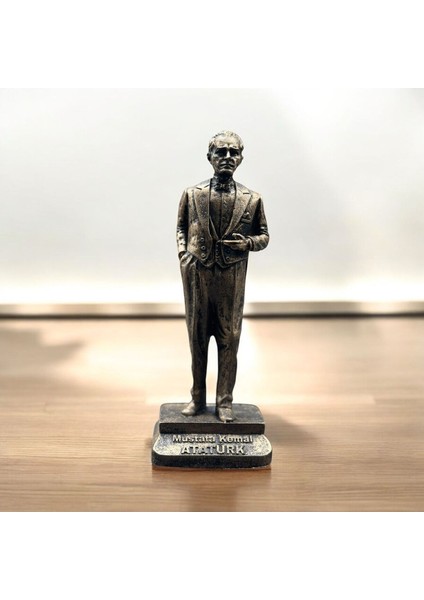 Dekoratif Polyester Atatürk Heykeli 20 cm Gold Eskitme indirimleri