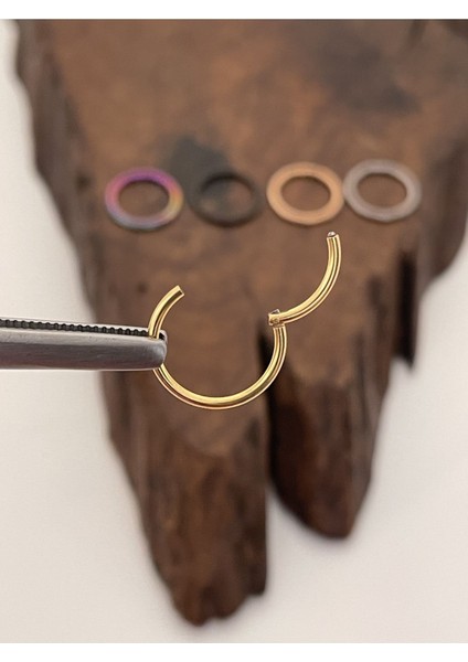 Paslanmaz Kararmaz Cerrahi Çelik Tam Halka Kıkırdak Tragus Helix Piercing