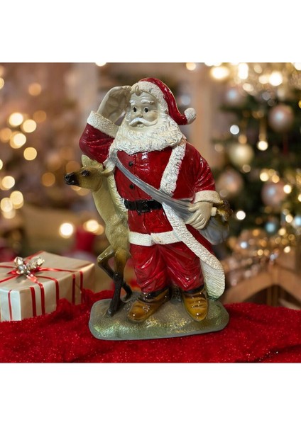 Dekoratif Polyester Tekli Noel Baba Biblo fırsatları