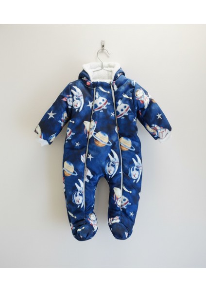 Bebek Kozmonot Tulum,patikli,çift Fermuarlı,astronot Kozmonot Tulum 0-12 Ay