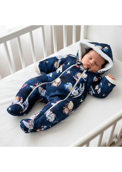 Bebek Kozmonot Tulum,patikli,çift Fermuarlı,astronot Kozmonot Tulum 0-12 Ay modelleri