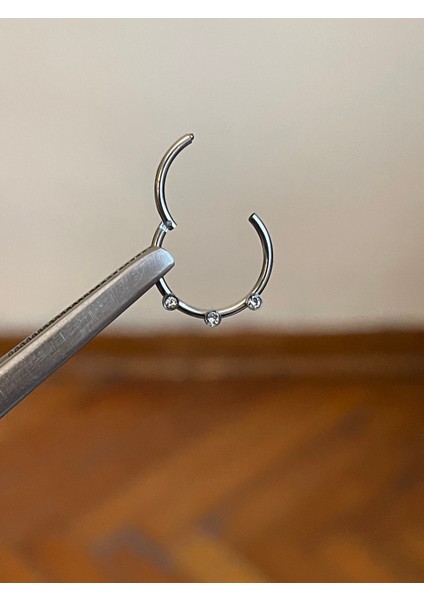 316 L Cerrahi Çelik Atom Taşlı Kıkırdak Piercingi Rook Orbital Helix Septum Piercing fiyatları