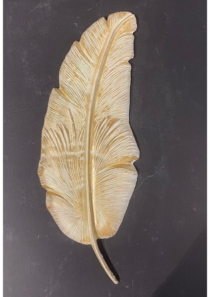 Dekoratif Polyester Tekli Duvara Asmalı Yaprak Krem Eskitme modelleri