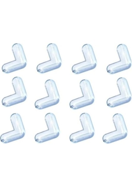 12 Adet Bebek Çocuk Güvenlik Sivri Köşe Koruyucu Silikon modelleri