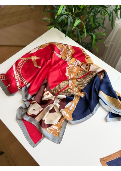 Desenli Şal-Fular 90X90